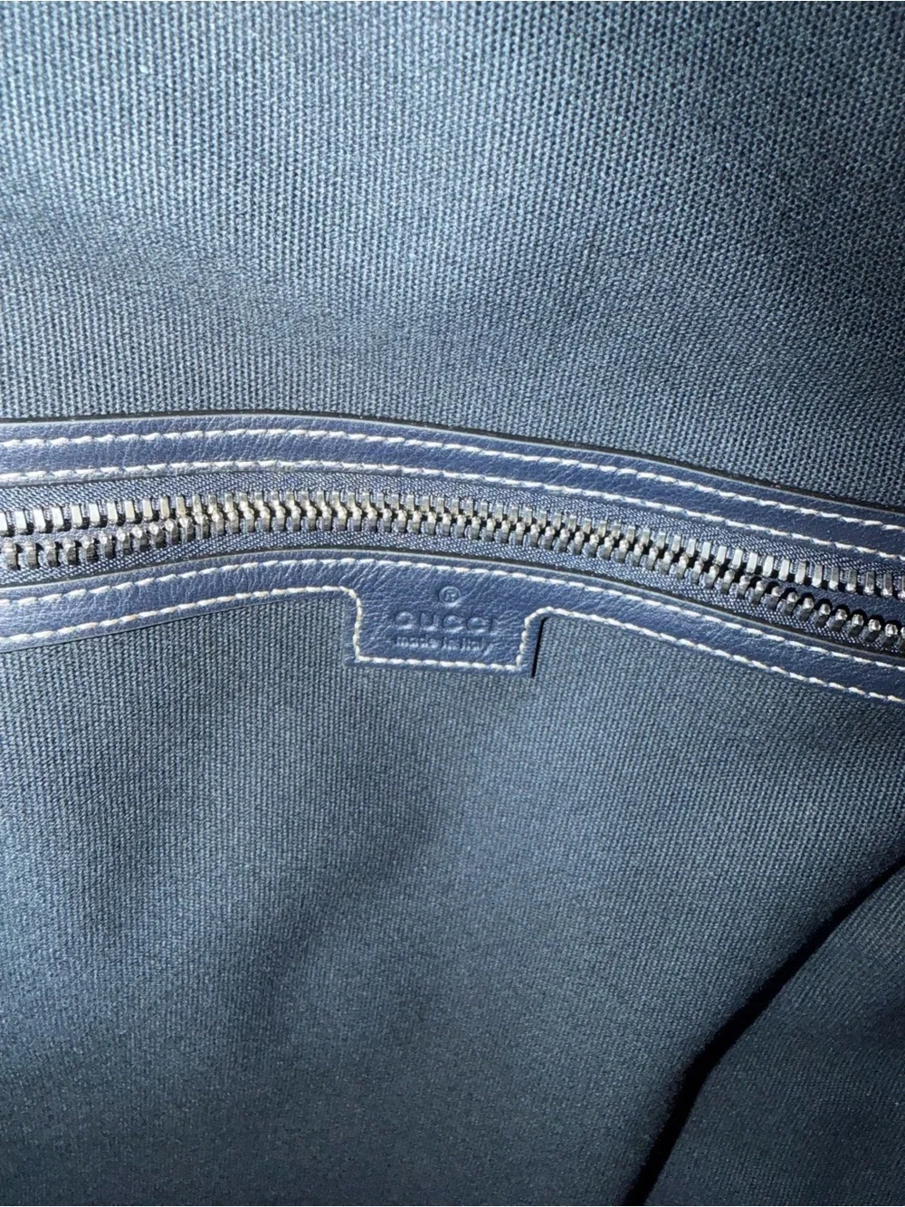 New Authentic Gucci Logo Black Canvas Backpack